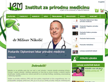 Tablet Screenshot of institutpm.com